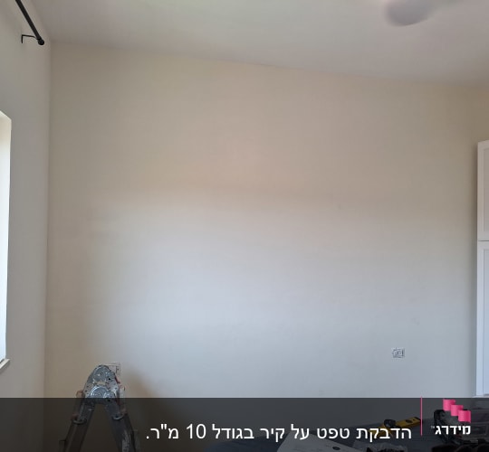 סולם וכלים על רקע קיר לבן